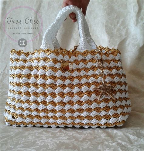 borsa uncinetto con noccioline prada|Borsa Prada in uncinetto ♥ Crochet Prada Bag .